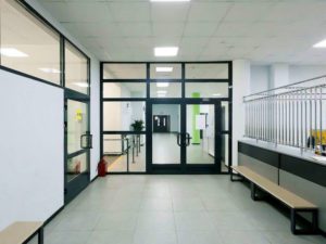 Противопожарная перегородка в коридор